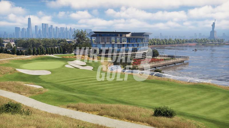 Liberty National on the Trackman simulator