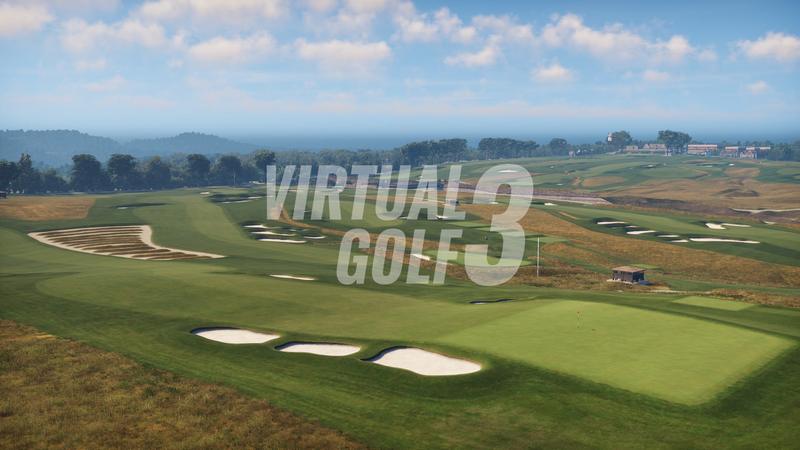 Oakmont Country Club on the Trackman simulator