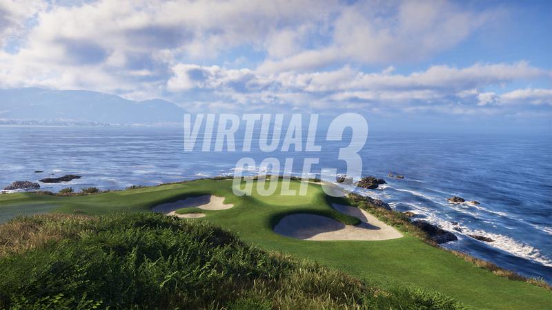 Pebble Beach Golf Links on the Trackman simulator