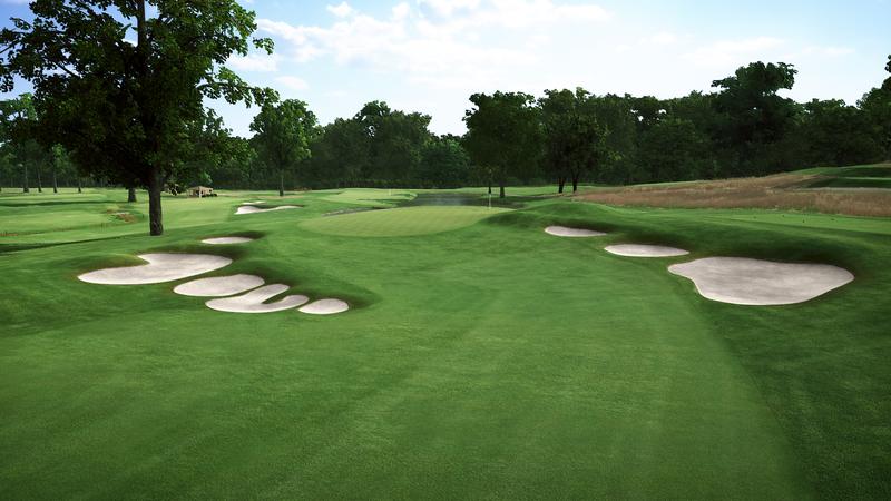 Plainfield Country Club on the Trackman simulator