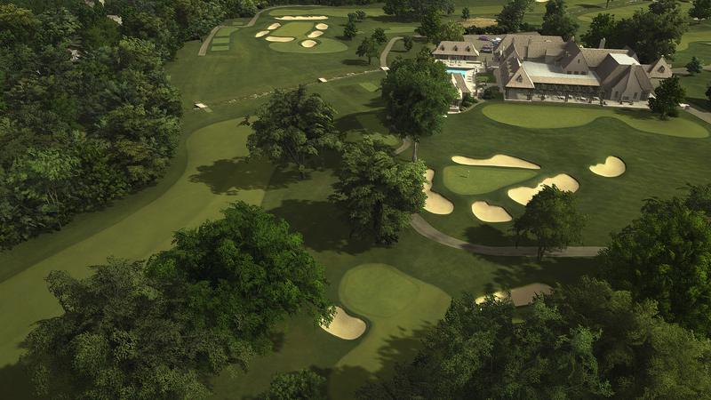 Quaker Ridge Golf Club on the Trackman simulator