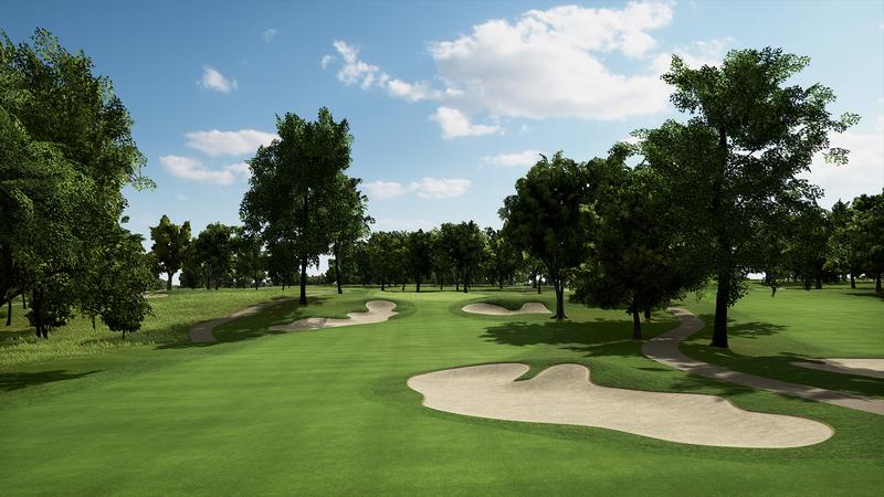 Ridgewood Country Club on the Trackman simulator